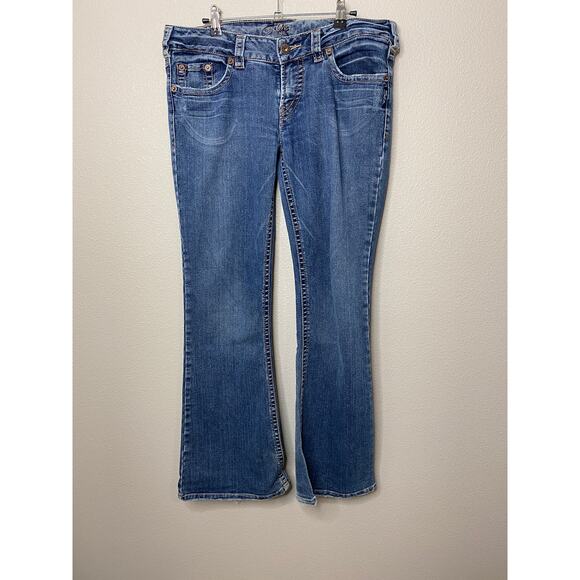 Silver Jeans Womens Size 32 Aiko Low Rise Bootcut Medium WashDenim - Picture 1 of 6